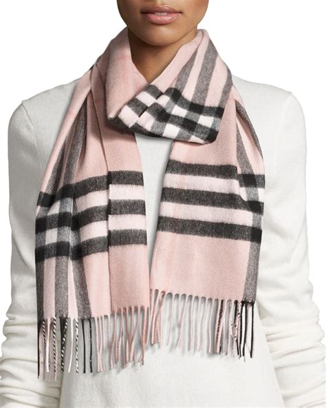 burberry giant check scarf rose|Burberry Check cashmere scarf sale.